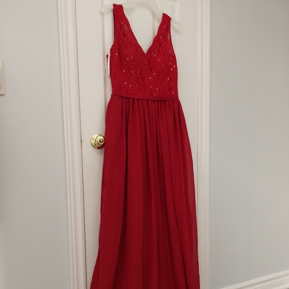 Bridal Glee Cherry Bridesmaid Gown - Picture 2 of 6